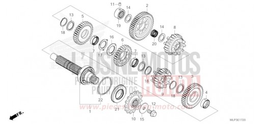BOITE DE VITESSES (ARBRE INTERMEDIAIRE) CL500AS de 2025
